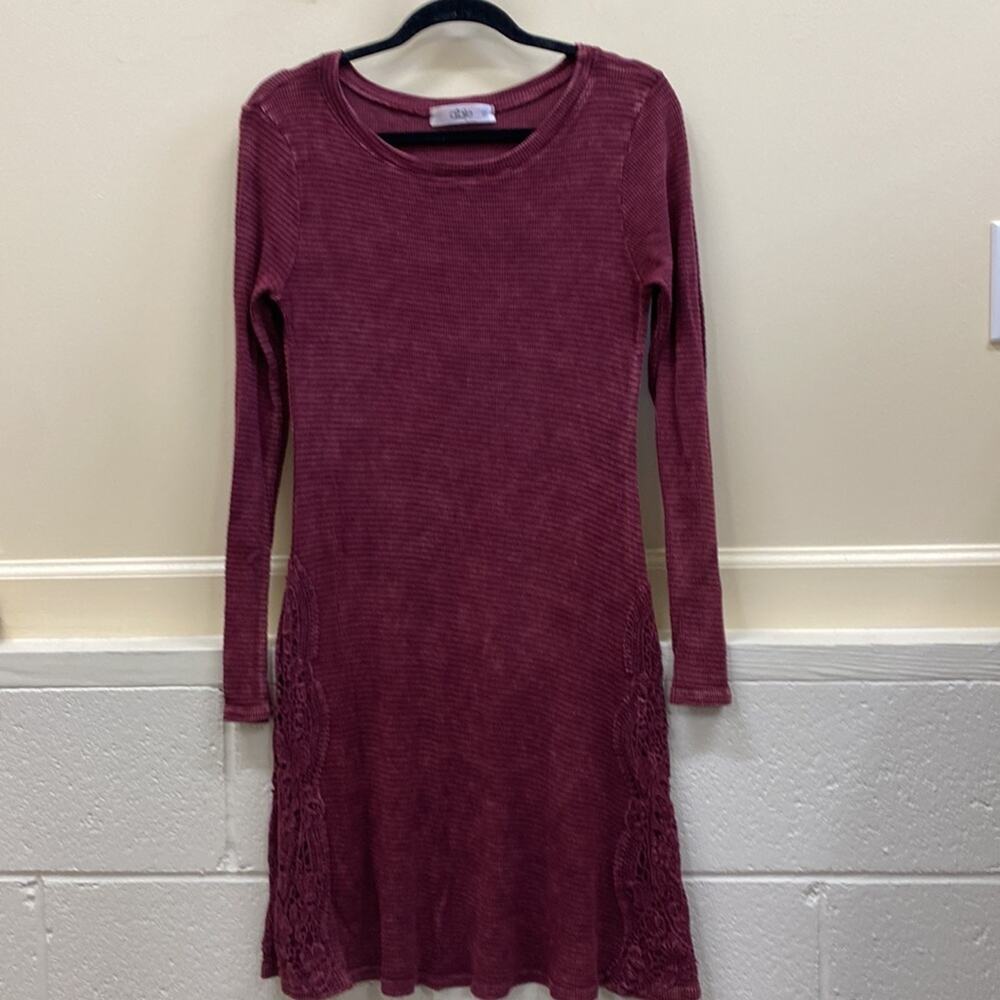 Able S burgundy dress